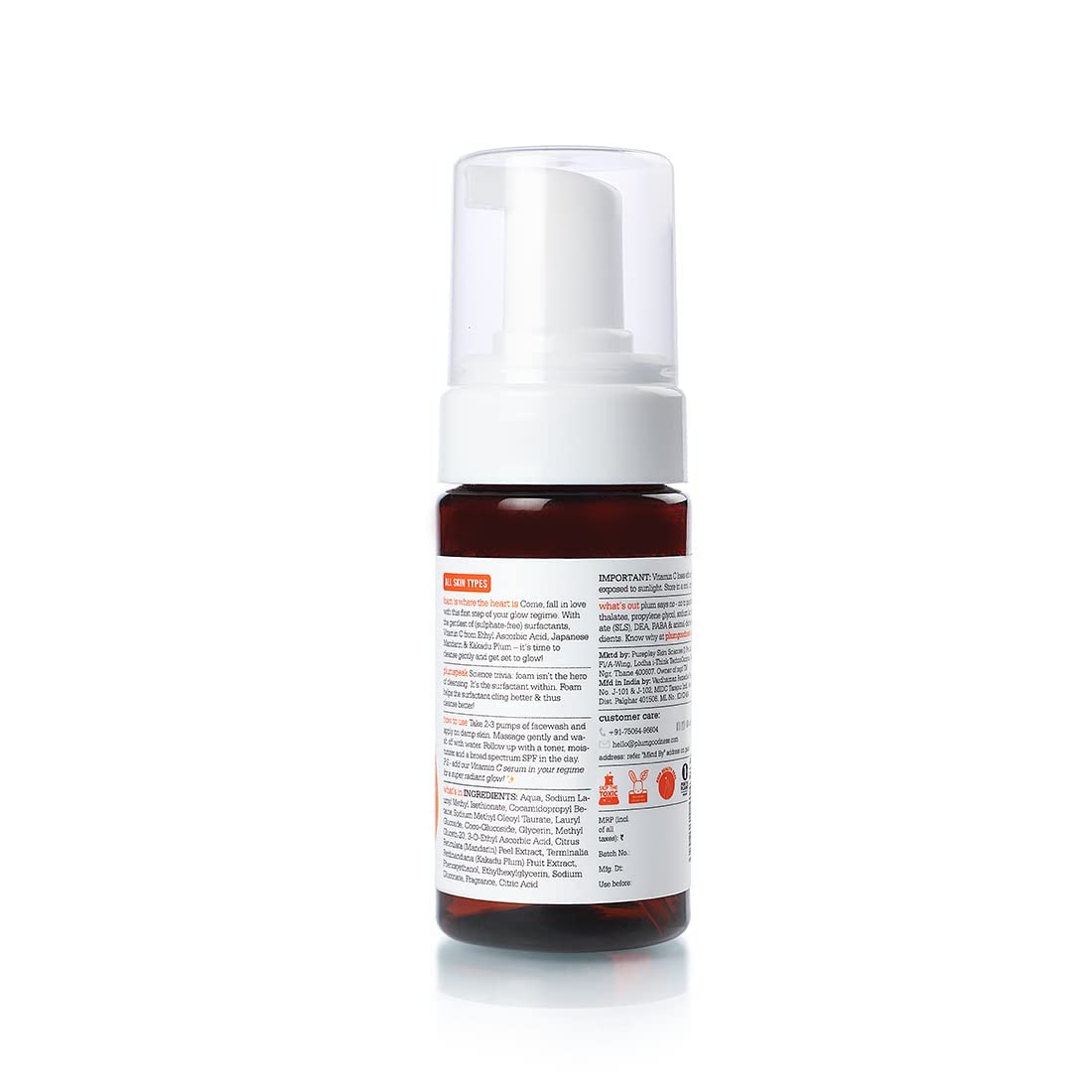 Plum Mandarin & Vitamin C Foaming Face Wash