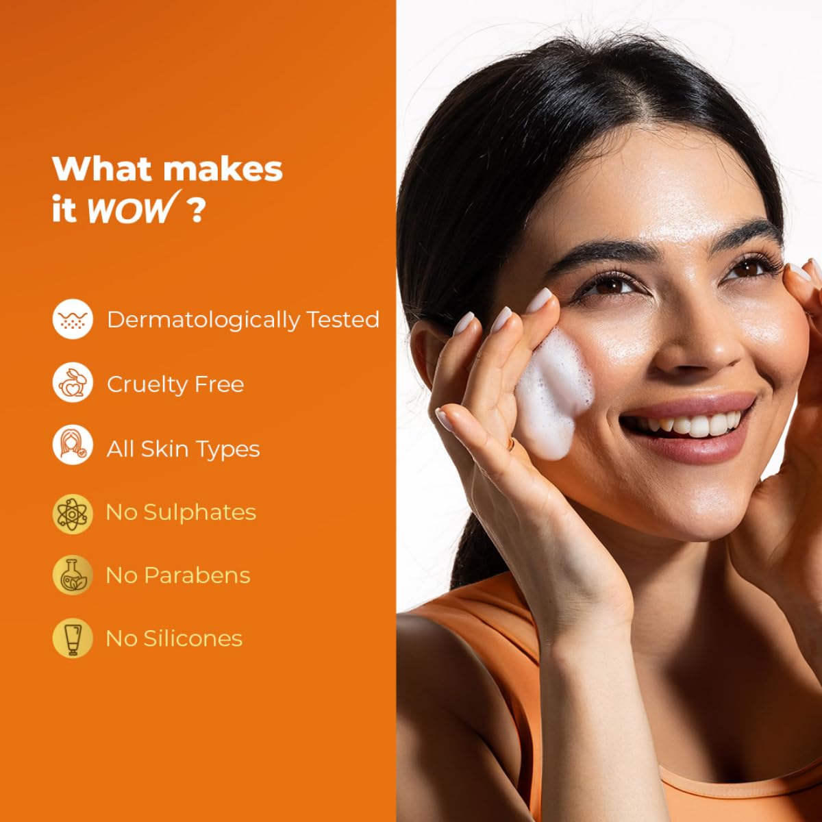 WOW Skin Science Brightening Vitamin C Foaming Face Wash 150ml