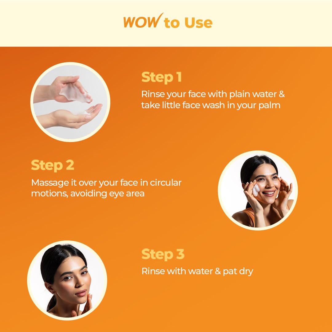 WOW Skin Science Brightening Vitamin C Foaming Face Wash 80ml