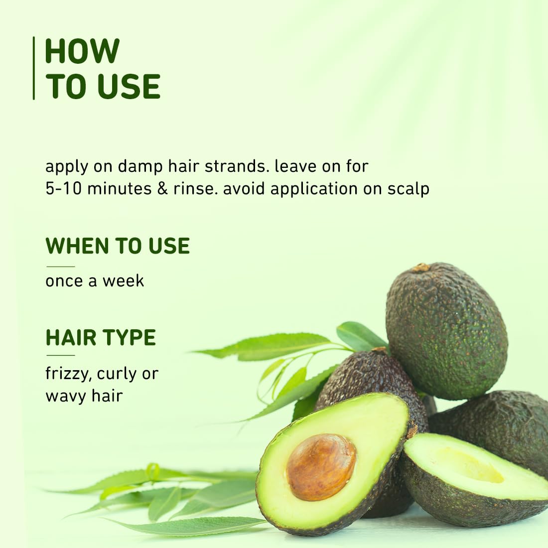 Plum avocado nourish-up hair mask