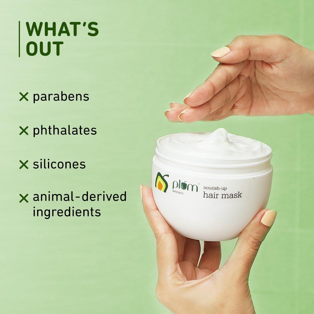 Plum avocado nourish-up hair mask
