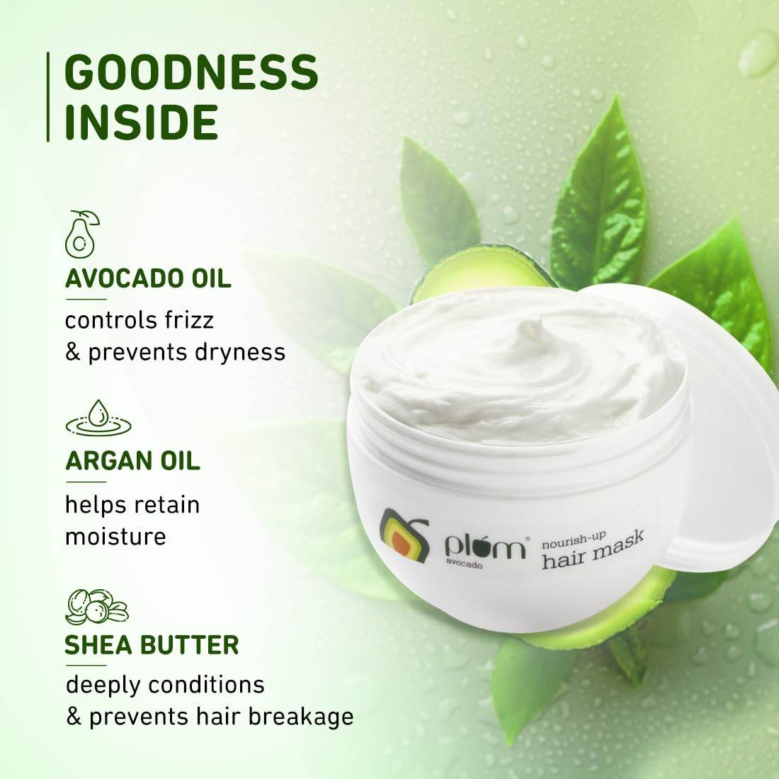 Plum avocado nourish-up hair mask