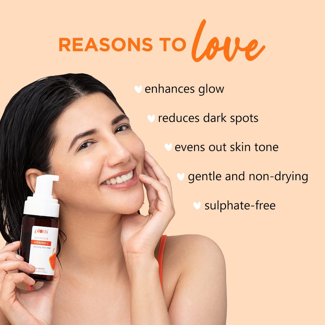 Plum Mandarin & Vitamin C Foaming Face Wash