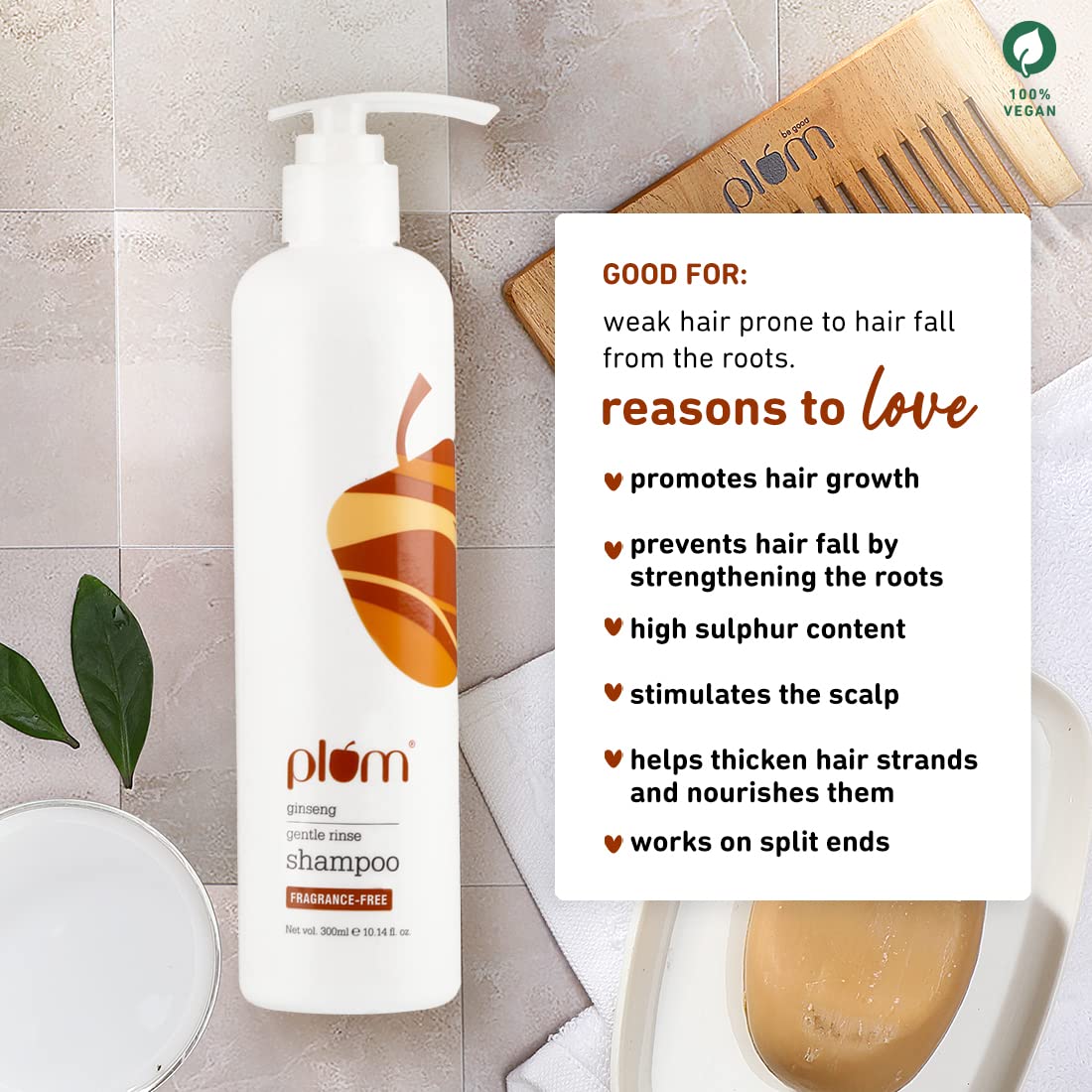 Plum Ginseng  Gentle Rinse Shampoo
