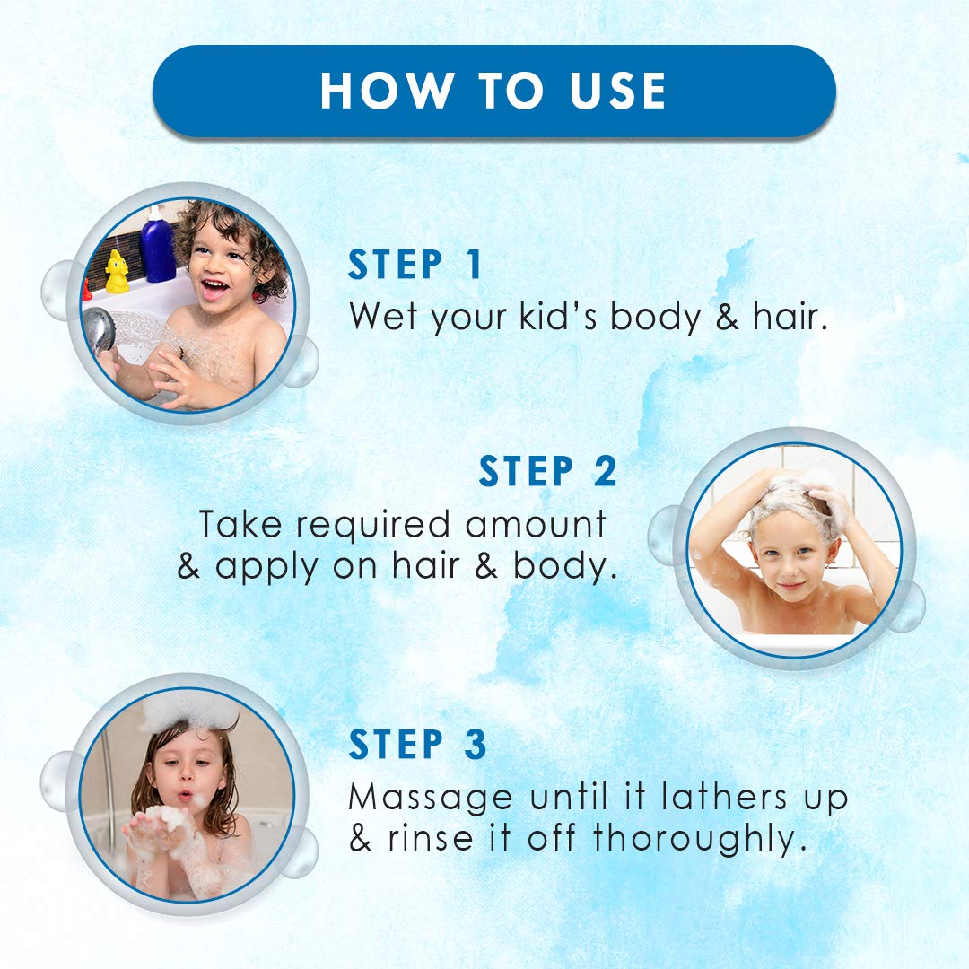 WOW SKIN SCIENCE Brown 3 in 1 Tip to Toe Wash 300 ML (For Children Age 3+)