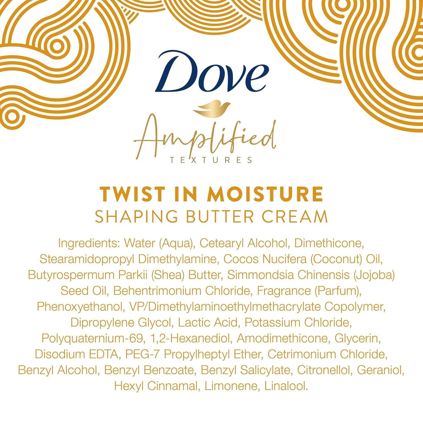 Dove Amplified Twist In Moisture Shaping Butter Cream - 340ml