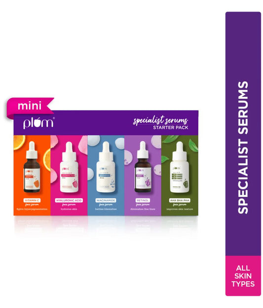 Plum Specialist Serums - Starter Pack  Set of 5 Mini Serums