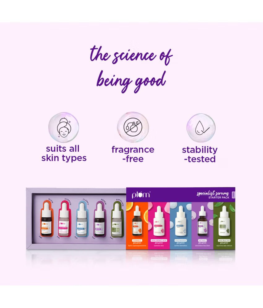 Plum Specialist Serums - Starter Pack  Set of 5 Mini Serums