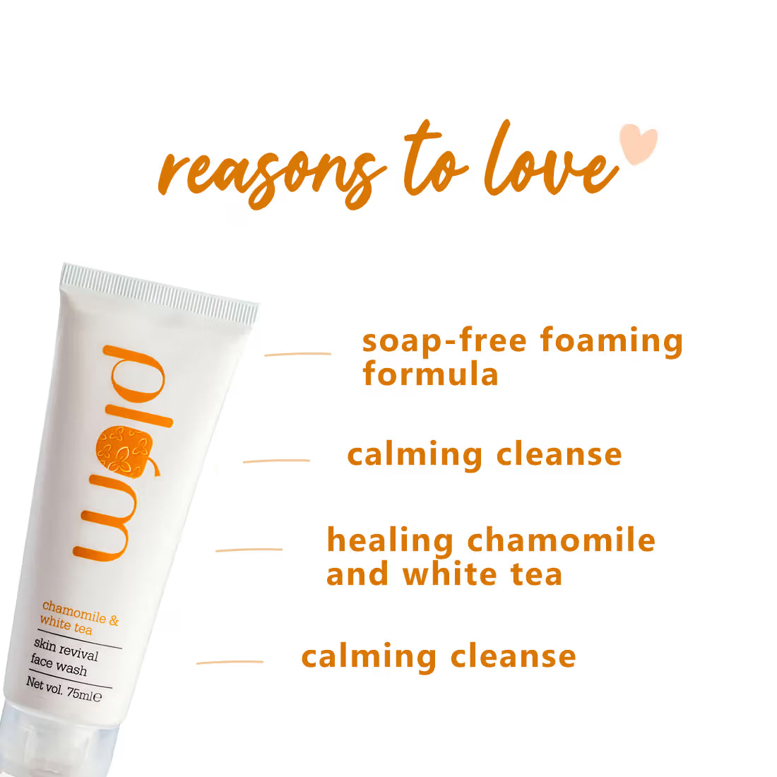 Plum Chamomile & White Tea Skin Revival Face Wash 75ml