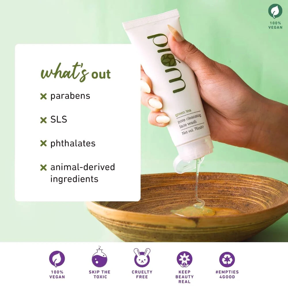 Plum Green Tea Pore Cleansing  Face Wash for Acne