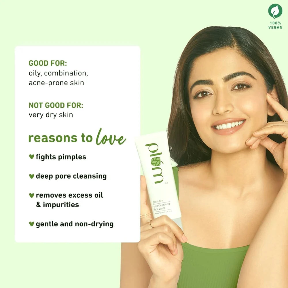 Plum Green Tea Pore Cleansing  Face Wash for Acne