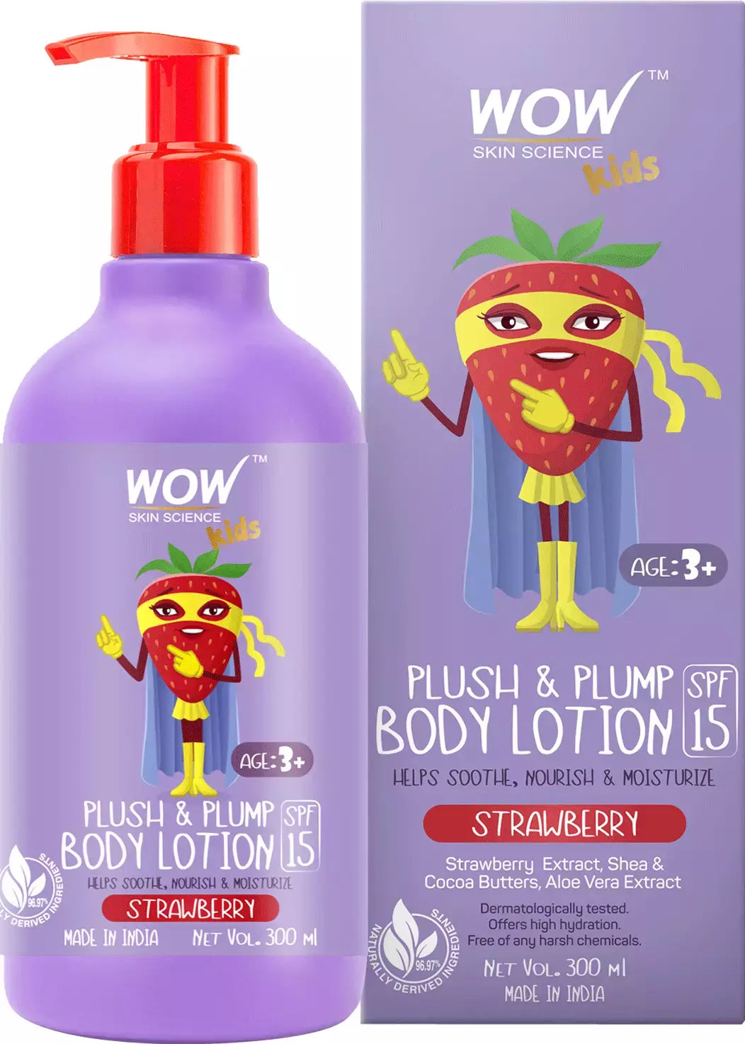 WOW SKIN SCIENCE Brown 3 in 1 Tip to Toe Wash 300 ML (For Children Age 3+)