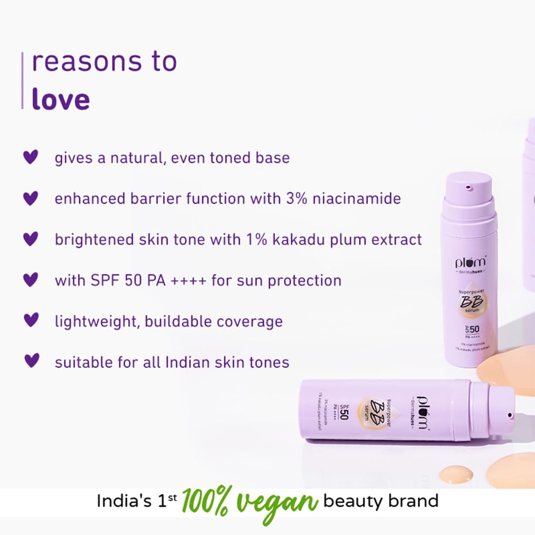 Plum  Superpower BB Serum with SPF 50 PA ++++